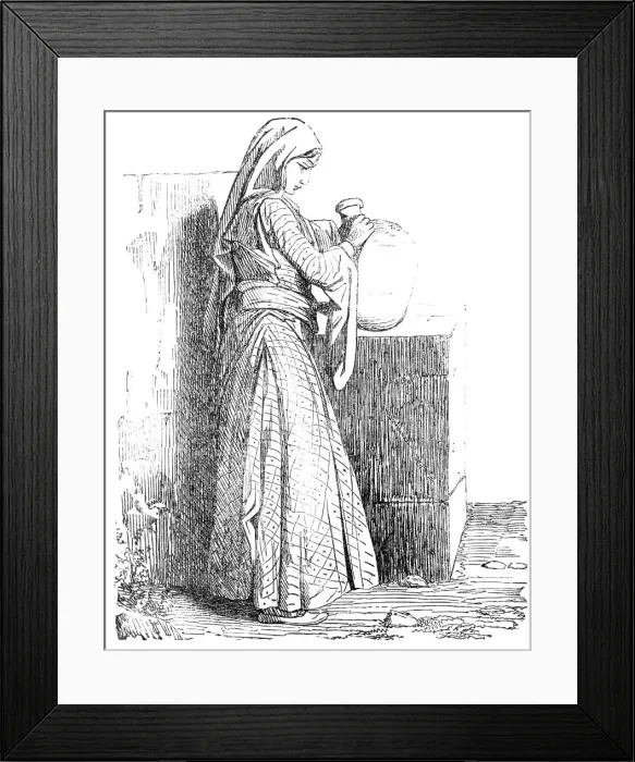 Framed Print : The Desert Route - Girl of Beyrout, 1857. Creator: Unknown Framed Print : The Desert Route - Girl of Beyrout, 1857. Creator: Unknown