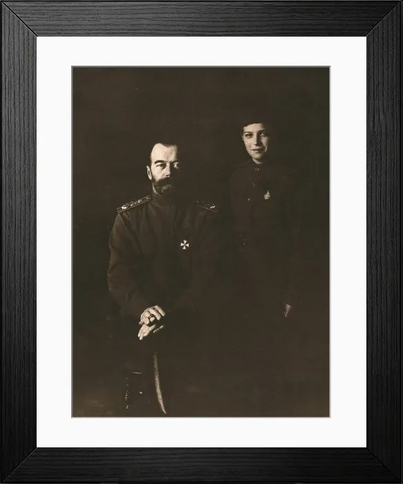 Framed Print : L'Empereur Nicolas II commandant supreme des armees russes de terre et de mer... 1916 (1924) Creator: Unknown Framed Print : L'Empereur Nicolas II commandant supreme des armees russes de terre et de mer... 1916 (1924) Creator: Unknown