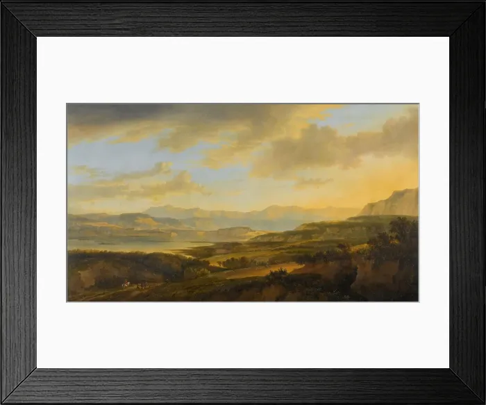 Framed Print : The Lake of Zurich, c.1660. Creator: Jan Hackaert Framed Print : The Lake of Zurich, c.1660. Creator: Jan Hackaert