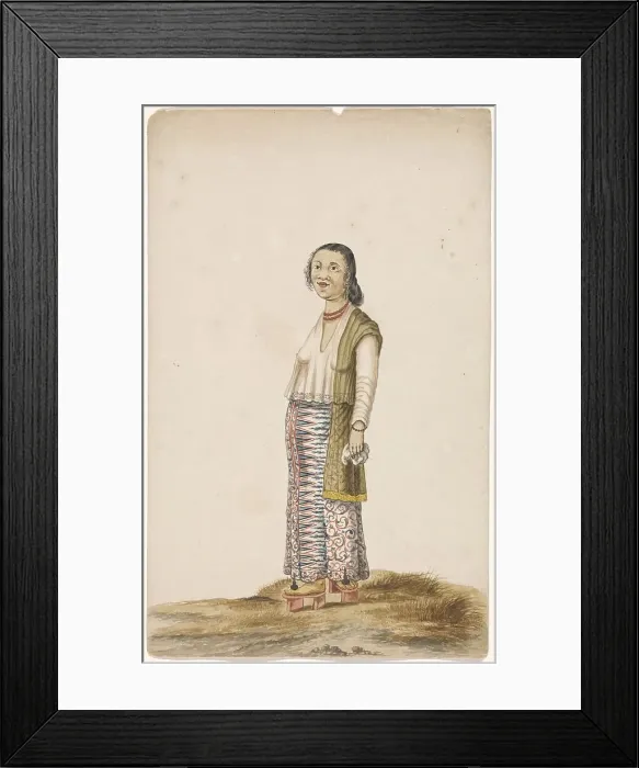 Framed Print : Mestizo woman, c.1675-c.1725. Creator: Anon Framed Print : Mestizo woman, c.1675-c.1725. Creator: Anon