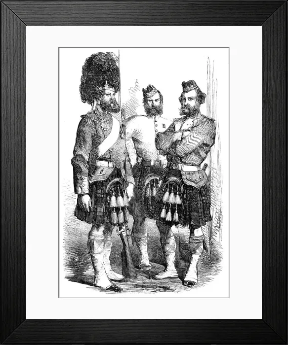 Framed Print : The 93rd Regiment, Highlanders, 1857. Creator: Unknown Framed Print : The 93rd Regiment, Highlanders, 1857. Creator: Unknown