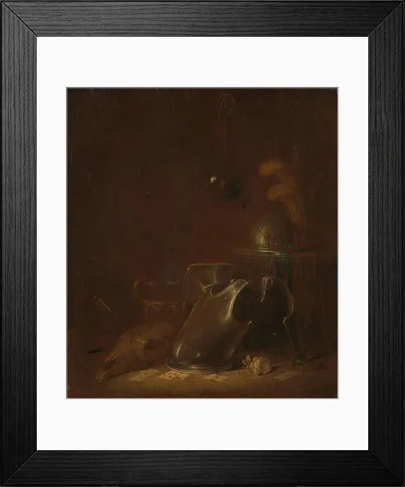 Framed Print : Still life with implements of war, c.1635-c.1645. Creator: Jan Jansz Buesem Framed Print : Still life with implements of war, c.1635-c.1645. Creator: Jan Jansz Buesem