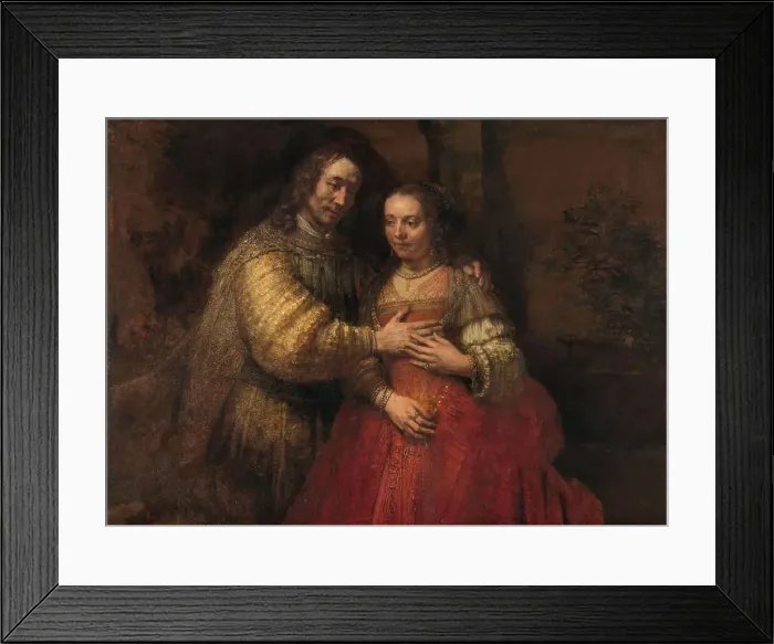 Framed Print : Isaac and Rebecca, Known as ‘The Jewish Bride, c.1665-c.1669. Creator: Rembrandt Harmensz van Rijn Framed Print : Isaac and Rebecca, Known as ‘The Jewish Bride, c.1665-c.1669. Creator: Rembrandt Harmensz van Rijn