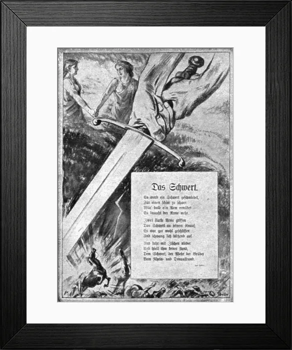 Framed Print : KULTUR'; Les Heures D'Ivresse; specimen des pages inspirees par le debut... 1914. Creator: Unknown. KULTUR'; Les Heures D'Ivresse; specimen des pages inspirees par le debut... 1914. Creator: Unknown Framed Print : KULTUR'; Les Heures D'Ivresse; specimen des pages inspirees par le debut... 1914. Creator: Unknown. KULTUR'; Les Heures D'Ivresse; specimen des pages inspirees par le debut... 1914. Creator: Unknown