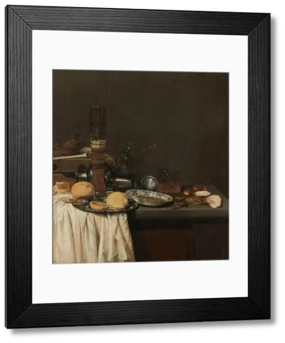 Framed Print : Still Life with a Tall Beer Glass, 1647. Creator: Jan Jansz van de Velde Framed Print : Still Life with a Tall Beer Glass, 1647. Creator: Jan Jansz van de Velde