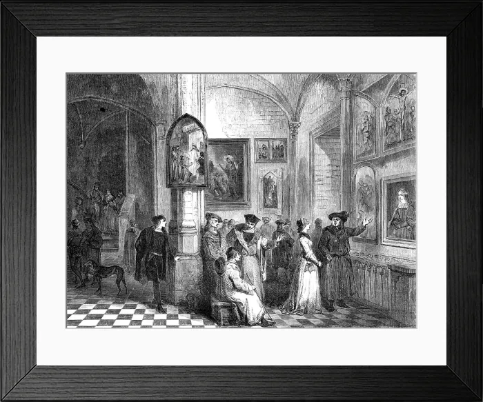 Framed Print : Quintin Metsys, The Blacksmith of Antwerp - the Portrait, 1857. Creator: Cheetham Framed Print : Quintin Metsys, The Blacksmith of Antwerp - the Portrait, 1857. Creator: Cheetham