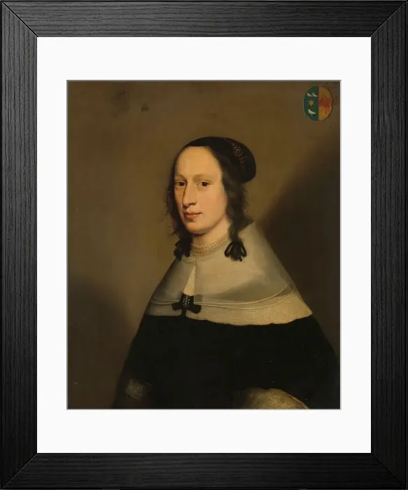 Framed Print : Portrait of Sophia van Overmeer, Wife of Adriaen van Persijn, 1650. Creator: Jan Jansz. Westerbaen I Framed Print : Portrait of Sophia van Overmeer, Wife of Adriaen van Persijn, 1650. Creator: Jan Jansz. Westerbaen I