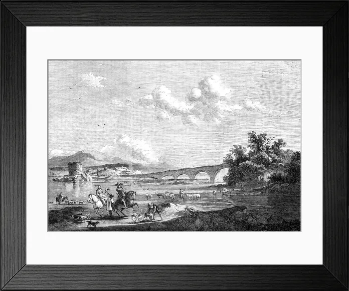 Framed Print : Landscape and Hawking Party - painted by Berghem, in the Bridgewater Gallery, 1857. Creator: Unknown. Landscape and Hawking Party - painted by Berghem, in the Bridgewater Gallery, 1857. Creator: Unknown Framed Print : Landscape and Hawking Party - painted by Berghem, in the Bridgewater Gallery, 1857. Creator: Unknown. Landscape and Hawking Party - painted by Berghem, in the Bridgewater Gallery, 1857. Creator: Unknown