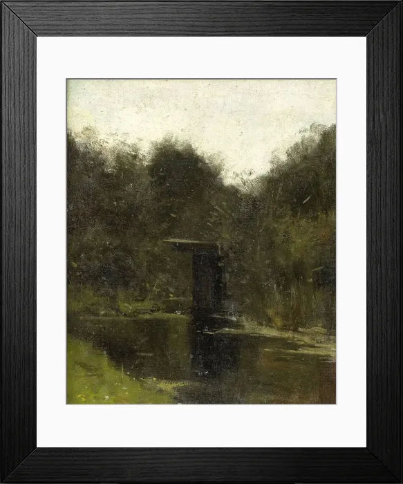 Framed Print : Corner of a Pond near Breukelen, 1888. Creator: Richard Roland Holst Framed Print : Corner of a Pond near Breukelen, 1888. Creator: Richard Roland Holst
