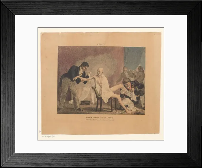 Framed Print : After the bath, 1800-1880. Creator: Anon Framed Print : After the bath, 1800-1880. Creator: Anon