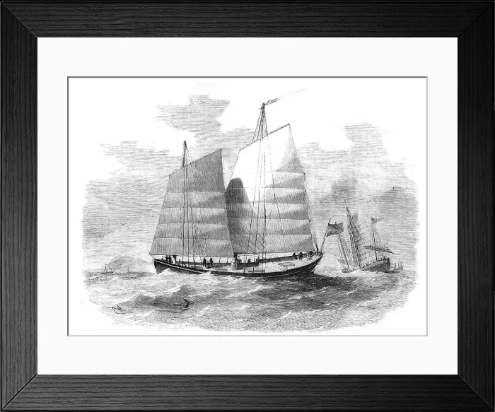 Framed Print : Chinese Merchants Lorchas, Canton River, 1857. Creators: Edwin Weedon, Unknown Framed Print : Chinese Merchants Lorchas, Canton River, 1857. Creators: Edwin Weedon, Unknown