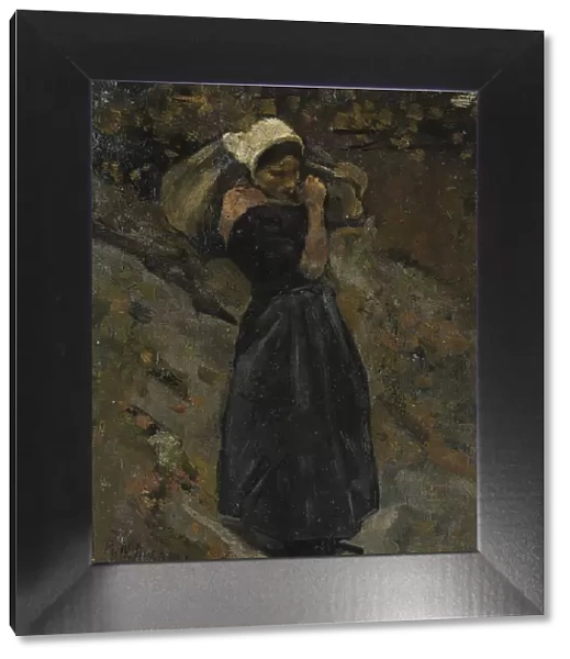 A Peasant Woman carrying a Sack, 1889. Creator: Richard Roland Holst