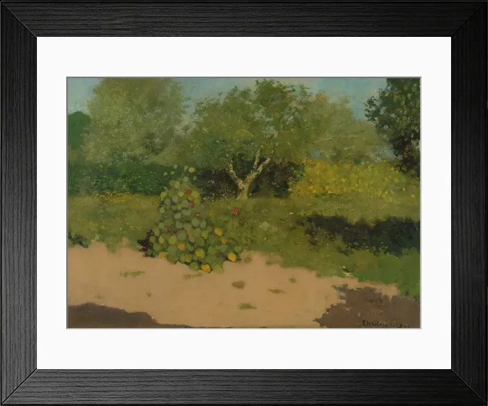 Framed Print : Corner of a Garden with Nasturtiums, 1891. Creator: Richard Roland Holst Framed Print : Corner of a Garden with Nasturtiums, 1891. Creator: Richard Roland Holst