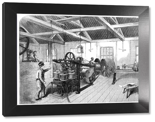 Manufacture of the Atlantic Submarine Cable, at Glass, Elliott, and Co.'s Works, East... 1857. Creator: Unknown