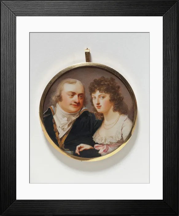 Framed Print : Georg J. Skjöldebrand, colonel, his sister Maria Elisabeth, late 18th-mid-19th century. Creator: Giovanni Domenico Bossi Framed Print : Georg J. Skjöldebrand, colonel, his sister Maria Elisabeth, late 18th-mid-19th century. Creator: Giovanni Domenico Bossi