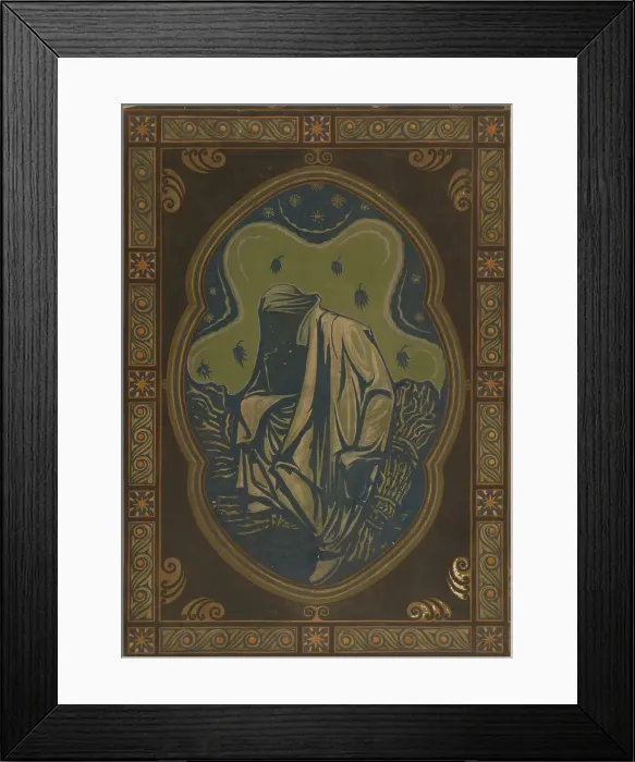Framed Print : Night, 1915. Creator: Richard Roland Holst Framed Print : Night, 1915. Creator: Richard Roland Holst