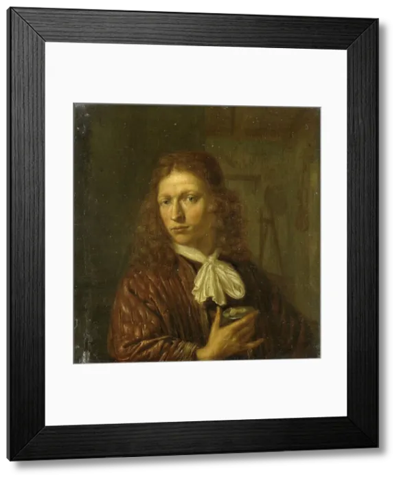 Framed Print : Self Portrait, 1660-1680. Creator: Johannes van Haensbergen Framed Print : Self Portrait, 1660-1680. Creator: Johannes van Haensbergen