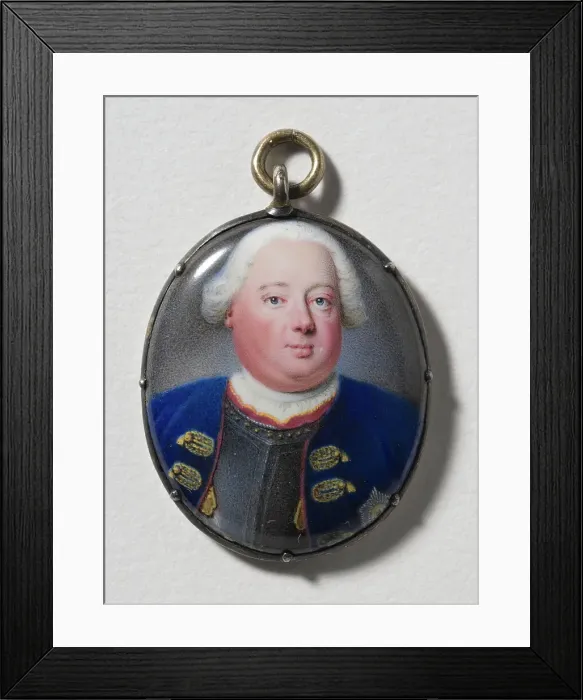 Framed Print : Frederick Wilhelm I, 1688-1740, King of Prussia, Elector of Brandenburg, early-mid 18th century. Creator: Johann Harper