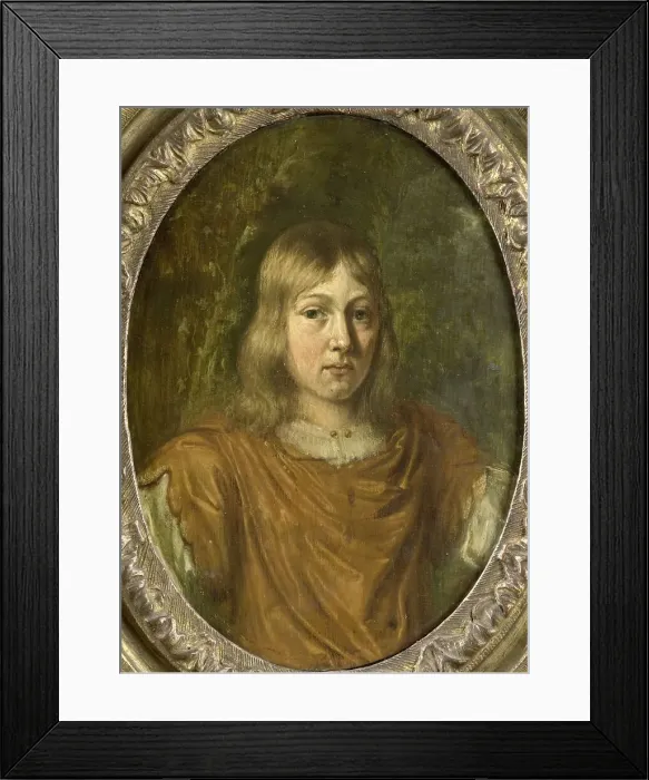 Framed Print : Portrait of a young Man, 1680-1690. Creator: Jan van Mieris Framed Print : Portrait of a young Man, 1680-1690. Creator: Jan van Mieris