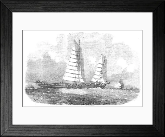 Framed Print : Chinese Smuggling Craft, Strait of Formosa, 1857. Creator: Unknown