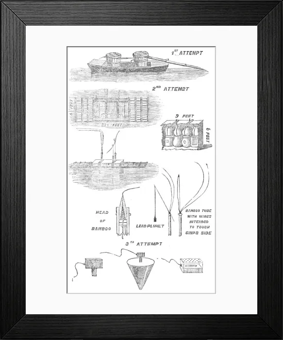 Framed Print : Chinese Infernal Machines, 1857. Creator: Unknown Framed Print : Chinese Infernal Machines, 1857. Creator: Unknown