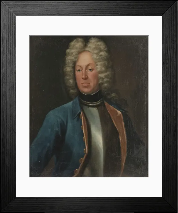 Framed Print : Adolf Herman Wrangel af Lindeberg (1684-1746), Baron, Lieutenant Colonel, married to... 1718. Creator: Johann Heinrich Wedekind Framed Print : Adolf Herman Wrangel af Lindeberg (1684-1746), Baron, Lieutenant Colonel, married to... 1718. Creator: Johann Heinrich Wedekind