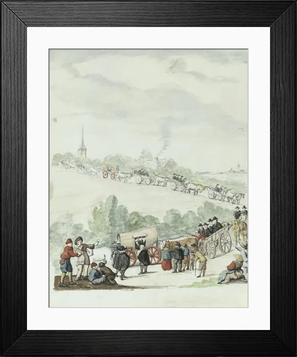 Framed Print : The exodus of the Remonstrants, 1710-1720. Creator: Anon Framed Print : The exodus of the Remonstrants, 1710-1720. Creator: Anon