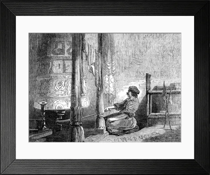 Framed Print : Prayer Wheel in Cashmere, 1857. Creator: Unknown. Prayer Wheel in Cashmere, 1857. Creator: Unknown Framed Print : Prayer Wheel in Cashmere, 1857. Creator: Unknown. Prayer Wheel in Cashmere, 1857. Creator: Unknown