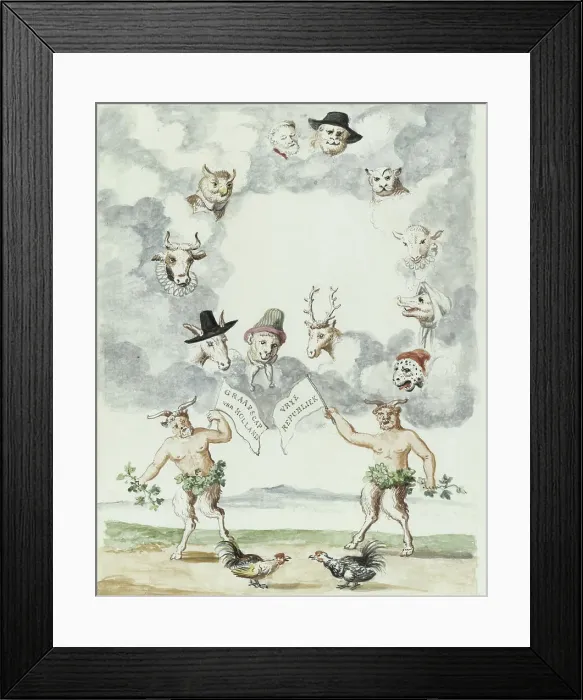 Framed Print : The county of Holland versus Free Republic, 1710-1720. Creator: Anon Framed Print : The county of Holland versus Free Republic, 1710-1720. Creator: Anon
