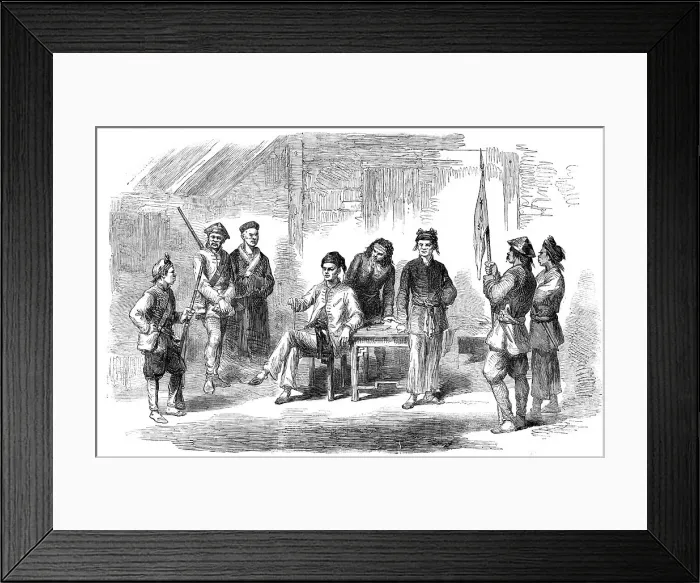Framed Print : The War in China - Chinese Rebels, 1857. Creator: Unknown Framed Print : The War in China - Chinese Rebels, 1857. Creator: Unknown