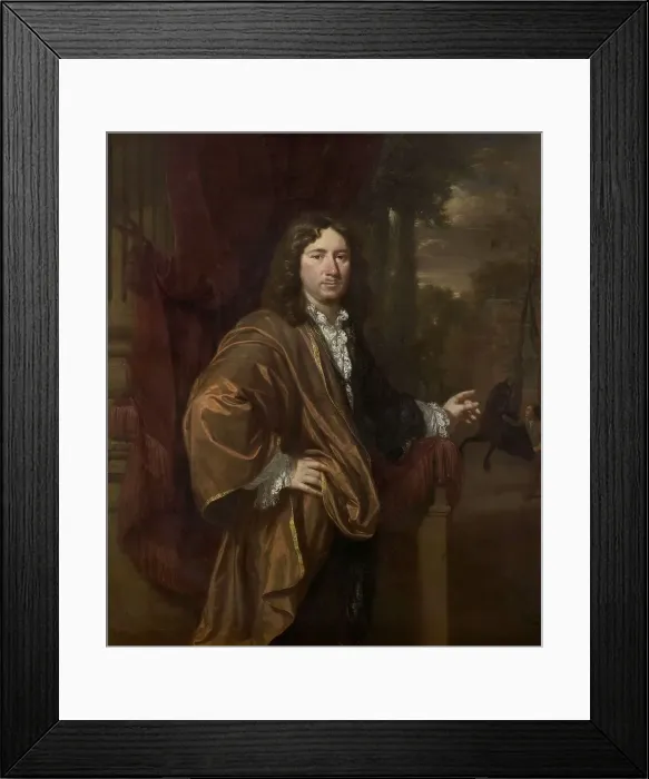 Framed Print : Portrait of a Man, 1685. Creator: Jan Verkolje Framed Print : Portrait of a Man, 1685. Creator: Jan Verkolje