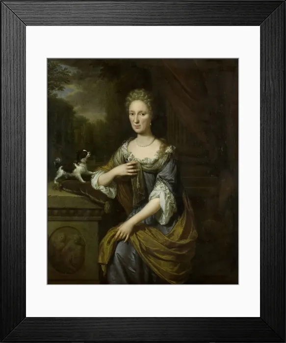 Framed Print : Portrait of a Woman, 1691. Creator: Jan Verkolje Framed Print : Portrait of a Woman, 1691. Creator: Jan Verkolje