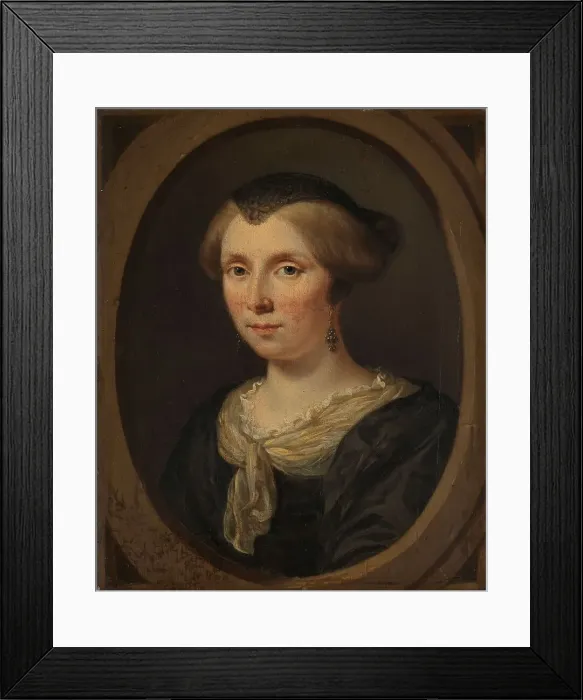 Framed Print : Portrait of Margaretha Verkolje, Wife of Reinier Couturier, 1682. Creator: Jan Verkolje Framed Print : Portrait of Margaretha Verkolje, Wife of Reinier Couturier, 1682. Creator: Jan Verkolje