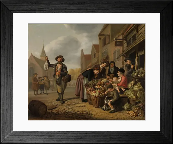 Framed Print : The Greengrocer's Shop De Buyskool, 1654. Creator: Jan Victors Framed Print : The Greengrocer's Shop De Buyskool, 1654. Creator: Jan Victors