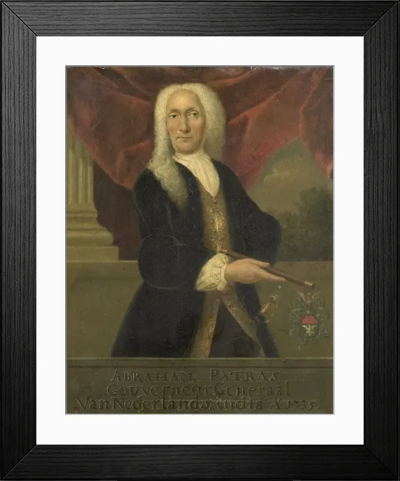 Framed Print : Portrait of Abraham Patras, Governor-General of the Dutch East India Company, 1735-1800. Creator: Theodorus Justinus Rheen Framed Print : Portrait of Abraham Patras, Governor-General of the Dutch East India Company, 1735-1800. Creator: Theodorus Justinus Rheen