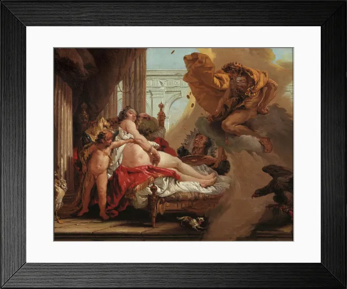 Framed Print : Danaë and the Shower of Gold, 1753. Creator: Jonas Hoffman Framed Print : Danaë and the Shower of Gold, 1753. Creator: Jonas Hoffman