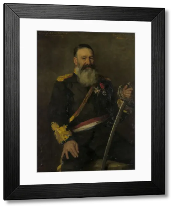 Framed Print : Piet J. Joubert (1831-1900), Commandant-General of the South African Republic, 1890. Creator: Thérèse Schwartze Framed Print : Piet J. Joubert (1831-1900), Commandant-General of the South African Republic, 1890. Creator: Thérèse Schwartze