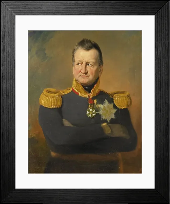 Framed Print : Portrait of Baron David Hendrik Chassé, Lieutenant-General, 1832. Creator: Jan Willem Pieneman Framed Print : Portrait of Baron David Hendrik Chassé, Lieutenant-General, 1832. Creator: Jan Willem Pieneman