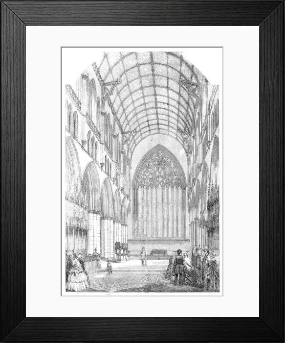 Framed Print : The Choir of the Cathedral Church of St. Mary, Carlisle, restored, 1857. Creator: J. & A.W.. The Choir of the Cathedral Church of St. Mary, Carlisle, restored, 1857. Creator: J. & A.W Framed Print : The Choir of the Cathedral Church of St. Mary, Carlisle, restored, 1857. Creator: J. & A.W.. The Choir of the Cathedral Church of St. Mary, Carlisle, restored, 1857. Creator: J. & A.W