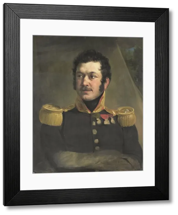 Framed Print : Portrait of Lieutenant-General Frederik Knotzer, c.1832. Creator: Jan Willem Pieneman Framed Print : Portrait of Lieutenant-General Frederik Knotzer, c.1832. Creator: Jan Willem Pieneman