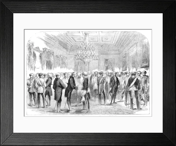 Framed Print : The Speaker of the House of Commons Levee, 1857. Creator: Unknown Framed Print : The Speaker of the House of Commons Levee, 1857. Creator: Unknown