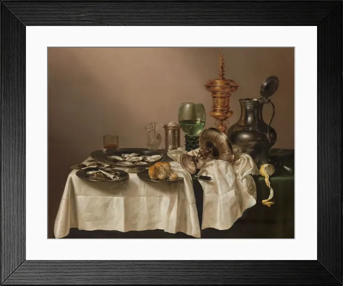 Framed Print : Still Life with a Gilt Cup, 1635. Creator: Willem Claesz Heda Framed Print : Still Life with a Gilt Cup, 1635. Creator: Willem Claesz Heda