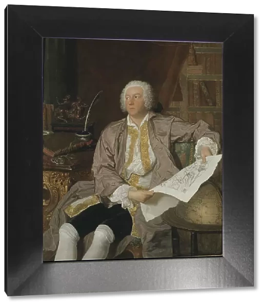 Count Carl Gustaf Tessin, mid-18th century. Creator: Jacques-Andre-Joseph Aved
