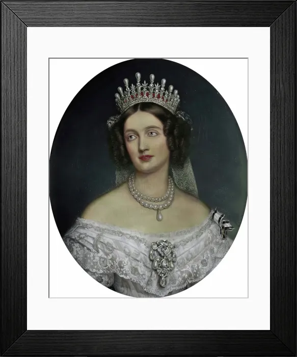 Framed Print : Elizabeth (1801-1873), Queen of Prussia, born Princess of Bavaria, early-mid 19th century. Creator: Joseph Karl Stieler Framed Print : Elizabeth (1801-1873), Queen of Prussia, born Princess of Bavaria, early-mid 19th century. Creator: Joseph Karl Stieler