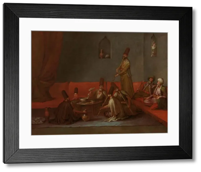 Framed Print : Dervishes Sharing a Meal, c.1720-c.1737. Creator: Jean Baptiste Vanmour Framed Print : Dervishes Sharing a Meal, c.1720-c.1737. Creator: Jean Baptiste Vanmour