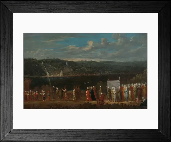 Framed Print : Wedding procession on the Bosphorus, c.1720-c.1737. Creator: Jean Baptiste Vanmour Framed Print : Wedding procession on the Bosphorus, c.1720-c.1737. Creator: Jean Baptiste Vanmour