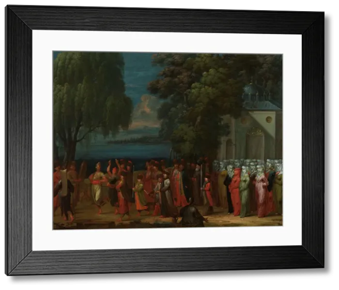 Framed Print : Armenian Wedding, 1720-1737. Creator: Jean Baptiste Vanmour Framed Print : Armenian Wedding, 1720-1737. Creator: Jean Baptiste Vanmour