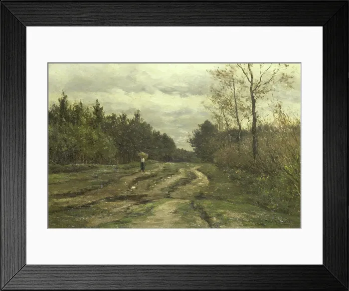 Framed Print : Country Road near Laren, (Province of North Holland), 1870-1897. Creator: Willem Roelofs Framed Print : Country Road near Laren, (Province of North Holland), 1870-1897. Creator: Willem Roelofs