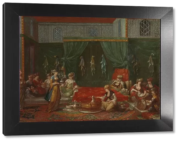 Lying-in Room of a Distinguished Turkish Woman, c.1720-c.1737. Creator: Jean Baptiste Vanmour