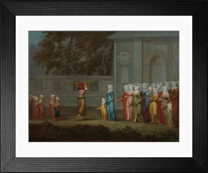 Framed Print : The First Day of School, c.1720-c.1737. Creator: Jean Baptiste Vanmour Framed Print : The First Day of School, c.1720-c.1737. Creator: Jean Baptiste Vanmour